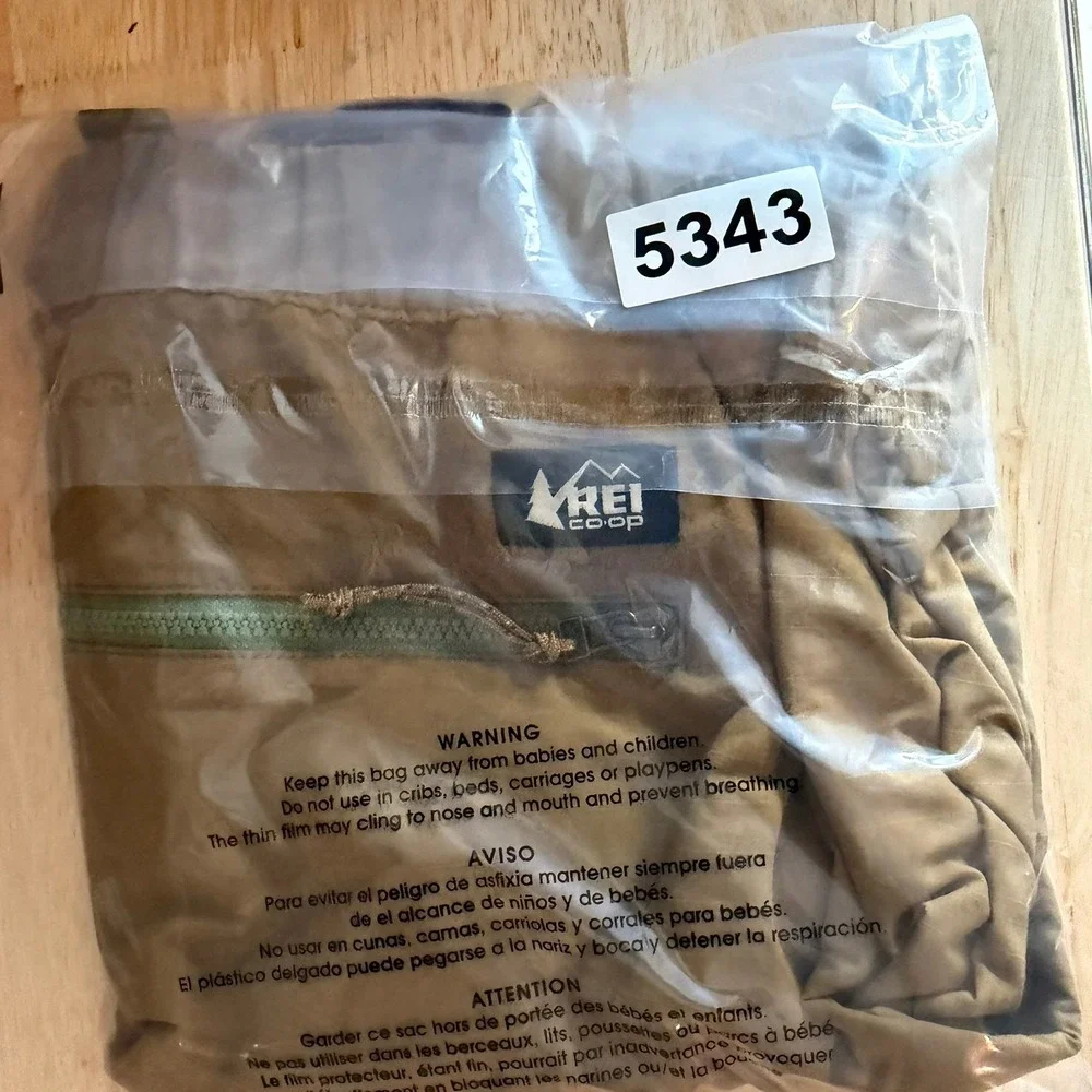 REI Co-op Mens XXLarge Brown Ripstop Hiking Shorts Webbing Belt 5.5 Inch Inseam